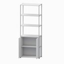 Ver imagem 4 de Estante Industrial Metal com 3 Prateleiras e Armário 2 Portas F5