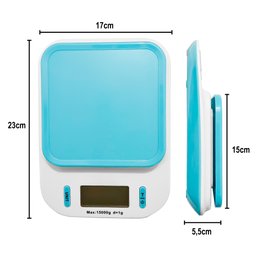 Balança Digital De Alta Precisão E Resistente 15kg Cozinha Mercado Padarias Dieta E Nutrição Tela lc - 4