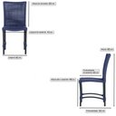 Ver imagem 2 de 5 Cadeiras Corda Náutica Cannes em Alumínio com Pintura Eletrostática para Cozinha Jantar Edícula