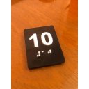 Ver imagem 2 de Kit 10 Placas Braile Ps do 10° Andar Elevador Preto