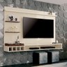 Painel Para TV até 55 Polegadas C/ Bar Adega 4 Nicho Bandeja Barcelona Off-White - 1