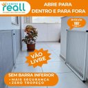 Ver imagem 3 de Portão de Segurança Crianças e Pet Altura 85cm X Largura 58 a 100cm Alumínio Branco