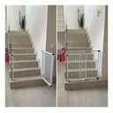 Ver imagem 7 de Portão de Segurança Crianças e Pet Altura 85cm X Largura 58 a 100cm Alumínio Branco