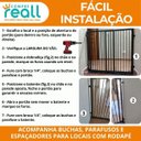 Ver imagem 5 de Portão de Segurança Crianças e Pet Altura 80cm X Largura 58 a 100cm Alumínio Branco