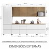 Cozinha Modulada 7 Peças Nesher Rainha Ripado 100% Mdf - 10