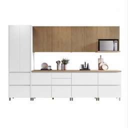 Cozinha Modulada 7 Peças Nesher Rainha Ripado 100% Mdf - 3