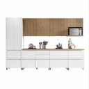 Ver imagem 3 de Cozinha Modulada 7 Peças Nesher Rainha Ripado 100% Mdf