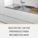 Ver mais imagens de Cozinha Modulada 7 Peças Nesher Rainha Ripado 100% Mdf