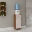 Ver imagem 2 de Balcão Bebedouro Multiuso Slim 1 Porta e 1 Gaveta Faro:freijó/baunilha