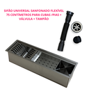 Ver imagem 3 de Calha Canal Organizador Inox 304 Escorredor de Louça Multiuso Preto 60x18,5 Inovartte Ica04