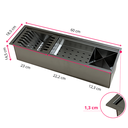 Ver imagem 4 de Calha Canal Organizador Inox 304 Escorredor de Louça Multiuso Preto 60x18,5 Inovartte Ica04