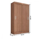 Ver imagem 5 de Guarda-roupa Solteiro Cordoba 2 Portas Cinamomo - Panorama Móveis