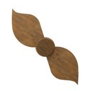 Ver imagem 4 de Ventilador de Teto com Controle Remoto Natuvent Flower no Light 2 Pás Madeira Imbuia