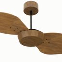 Ver imagem 2 de Ventilador de Teto com Controle Remoto Natuvent Flower no Light 2 Pás Madeira Imbuia