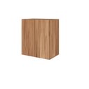 Ver imagem 4 de Mesa Escrivaninha 1,5m C/ Balcão e Armário Aéreo 2 Portas F5 Cor:nogal com Preto