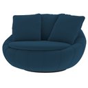 Ver imagem 7 de Poltrona Giratória 127cm Golden Veludo Azul Marinho - Sallar Home