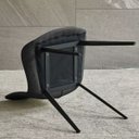 Ver imagem 3 de Cadeira de Jantar Basic Preta Couro Estofada