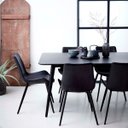 Ver imagem 6 de Cadeira de Jantar Basic Preta Couro Estofada