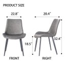 Ver imagem 7 de Cadeira de Jantar Basic Preta Couro Estofada