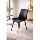 Ver imagem 1 de Cadeira de Jantar Basic Preta Couro Estofada