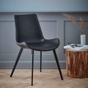 Ver imagem 4 de Cadeira de Jantar Basic Preta Couro Estofada