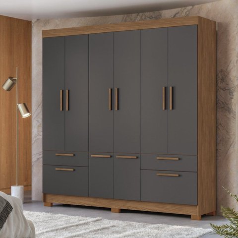 Guarda-roupa 8 Portas 4 Gavetas Mdp Curitiba
