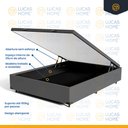 Ver imagem 3 de Cama Box Baú com Colchão de Espuma D33 Ortobom Iso 100 Viúva 128cm