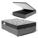 Ver imagem 1 de Cama Box Baú com Colchão de Espuma D33 Ortobom Iso 100 Viúva 128cm
