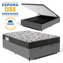 Ver imagem 2 de Cama Box Baú com Colchão de Espuma D33 Ortobom Iso 100 Viúva 128cm