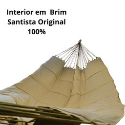 Rede de Descanso Edredom 3,80 Areia Reforçada Premium C/ Kit - 3