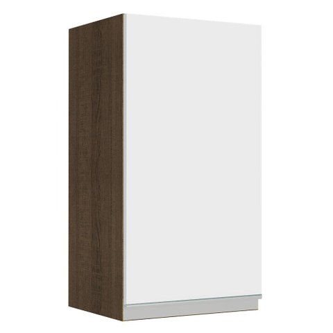 Armário de Cozinha Aéreo 35 cm 1 Porta Rustic/Branco Glamy Madesa