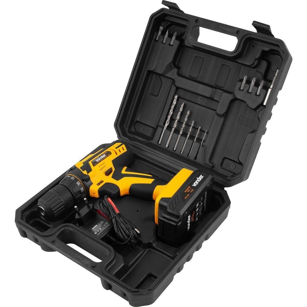 Parafusadeira/furadeira À Bateria 12v Carregador Bivolt Auto