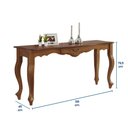 Ver imagem 5 de Aparador de Sala 136cm com Pés Luis Xv e 1 Gaveta 70811 Linz Móveis - Imbuia Glazer
