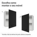 Ver imagem 4 de Armário Aéreo 50cm 1 Porta Branco/preto Agata Madesa