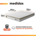 Ver imagem 4 de Cama Box Baú Queen Espuma Ortopédica Onix D45 158x198x61cm Hellen - Suporta até 150 kg por Pessoa
