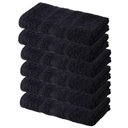 Ver imagem 1 de Kit 06 Toalhas Salão de Beleza, Barbearia 45x80cm Preta