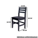 Ver mais imagens de Cadeira Fixa Estofada de Madeira:preto
