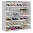 Ver imagem 1 de Sapateira Armário para Sapatos Laís 72cm MDP Branco Organizador Quarto
