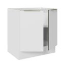 Ver imagem 6 de Balcão Madesa Lux 70 cm 2 Portas - Branco/Branco Veludo (Sem Tampo)