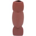 Ver imagem 7 de Vaso Decorativo de Cerâmica Marrom 21x7x7cm Enfeite Sala Mesa Estante Aparador