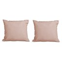 Ver imagem 1 de Kit 2 Almofadas Decorativa Quadrado 45x45 Cm Cm Sala Quarto Sofá Suede Salmão Eli Móveis e Decoração