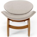 Ver imagem 5 de Kit 4 Poltronas Decorativa Orgânica Sala Living Kadosh L02 Linho Cru