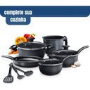 Ver imagem 4 de Jogo 8 Panelas Caçarola Panelas Completo e Utensilios - Preto