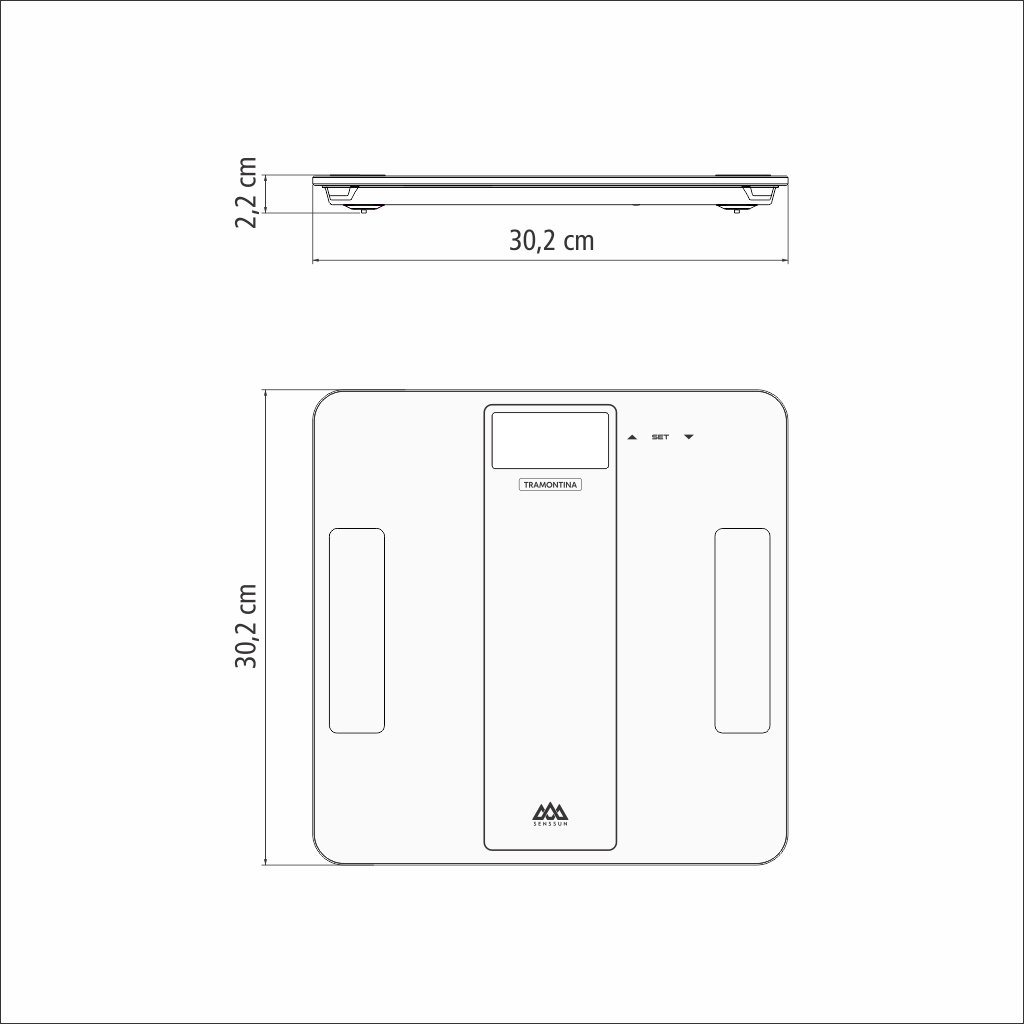 Balança Digital Smart Tramontina Adatto Corporal - 61101/230 - 3