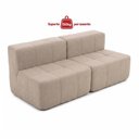 Ver imagem 4 de Sofá Modular Sync 2 Lugares 172cm Bege Boucle Capuccino Kappesberg