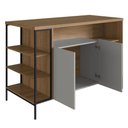 Ver imagem 3 de Mesa Bancada Ilha Industrial 2 Portas Jenny Mel Z54 - Mpozenato