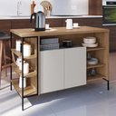 Ver imagem 1 de Mesa Bancada Ilha Industrial 2 Portas Jenny Mel Z54 - Mpozenato