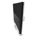 Ver imagem 2 de Cabeceira Estofada Lia 160 cm Para Cama Box Quarto Queen Size MV Estofados Suede Preto