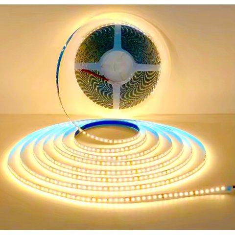 Fita Led 3528 240 Led's 24v 10 Metros 18w Ip20 Branco Quente