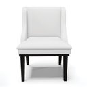 Ver imagem 3 de Kit 06 Cadeiras de Jantar Liz Corino Branco Base Fixa Madeira Preto - D’Rossi